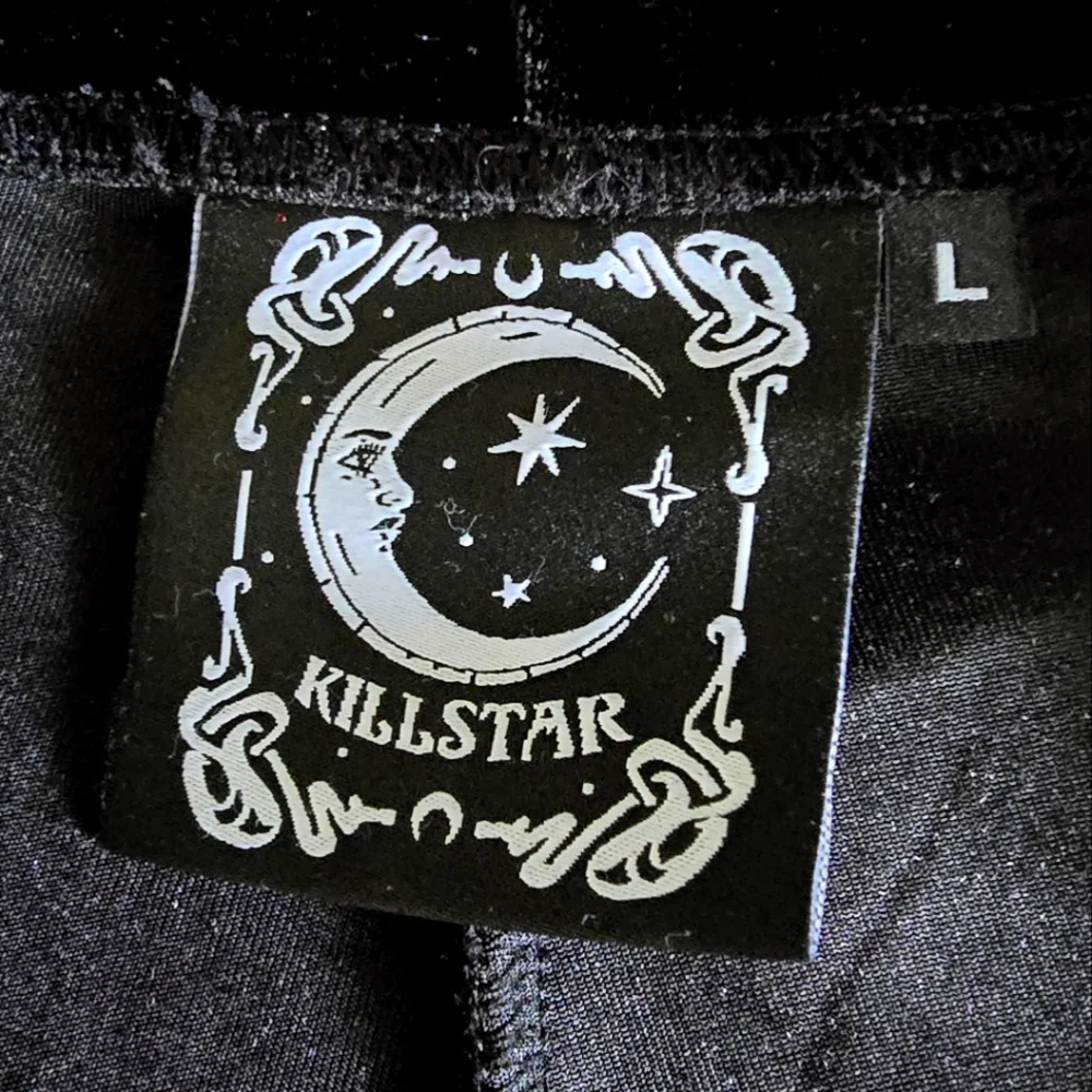 Women's Killstar Velvet Mega Flare Pants - Sz Lg - Picture 2 of 2